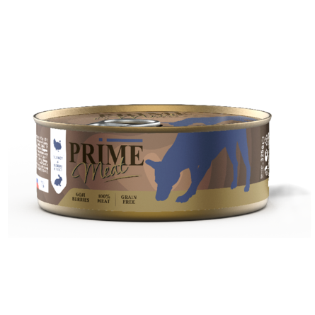 PRIME MEAT Индейка с кроликом, филе в желе, для собак – интернет-магазин Ле’Муррр