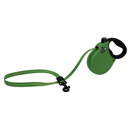 Alcott Adventure S Поводок-рулетка для собак до 20 кг, лента, зеленая – интернет-магазин Ле’Муррр