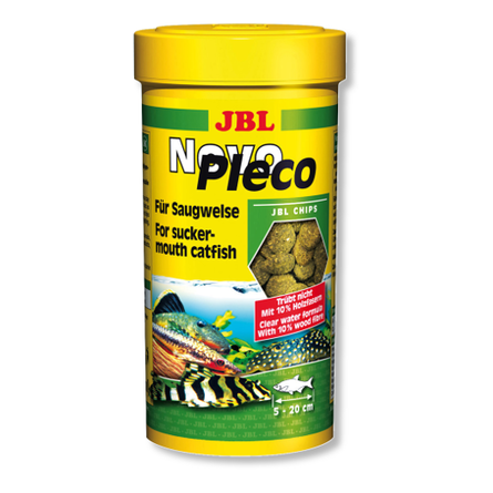 JBL NovoPleco Основной корм для небольших и средних кольчужных сомов, чипсы – интернет-магазин Ле’Муррр